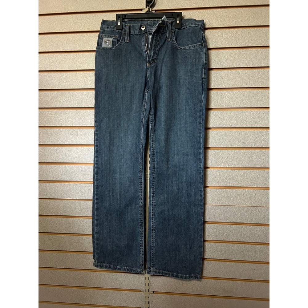 Cinch Mens Straight Leg Blue Denim Jeans 29x30 Western Cowboy Medium Wash Cotton